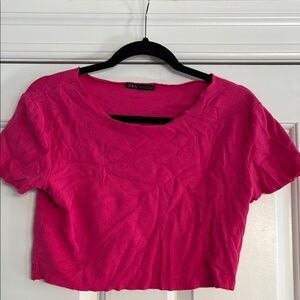 Zara Pink Crop Top